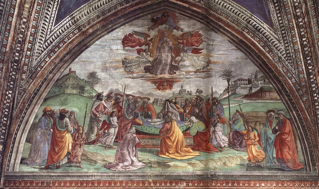 Tod und Himmelfahrt der Jungfrau Florenz Renaissance Domenico Ghirlandaio Ölgemälde